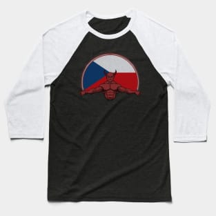 Devil Czech Republic Baseball T-Shirt